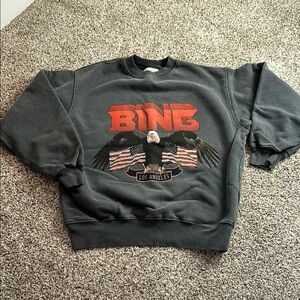 Anine Bing Black Graphic Sweater